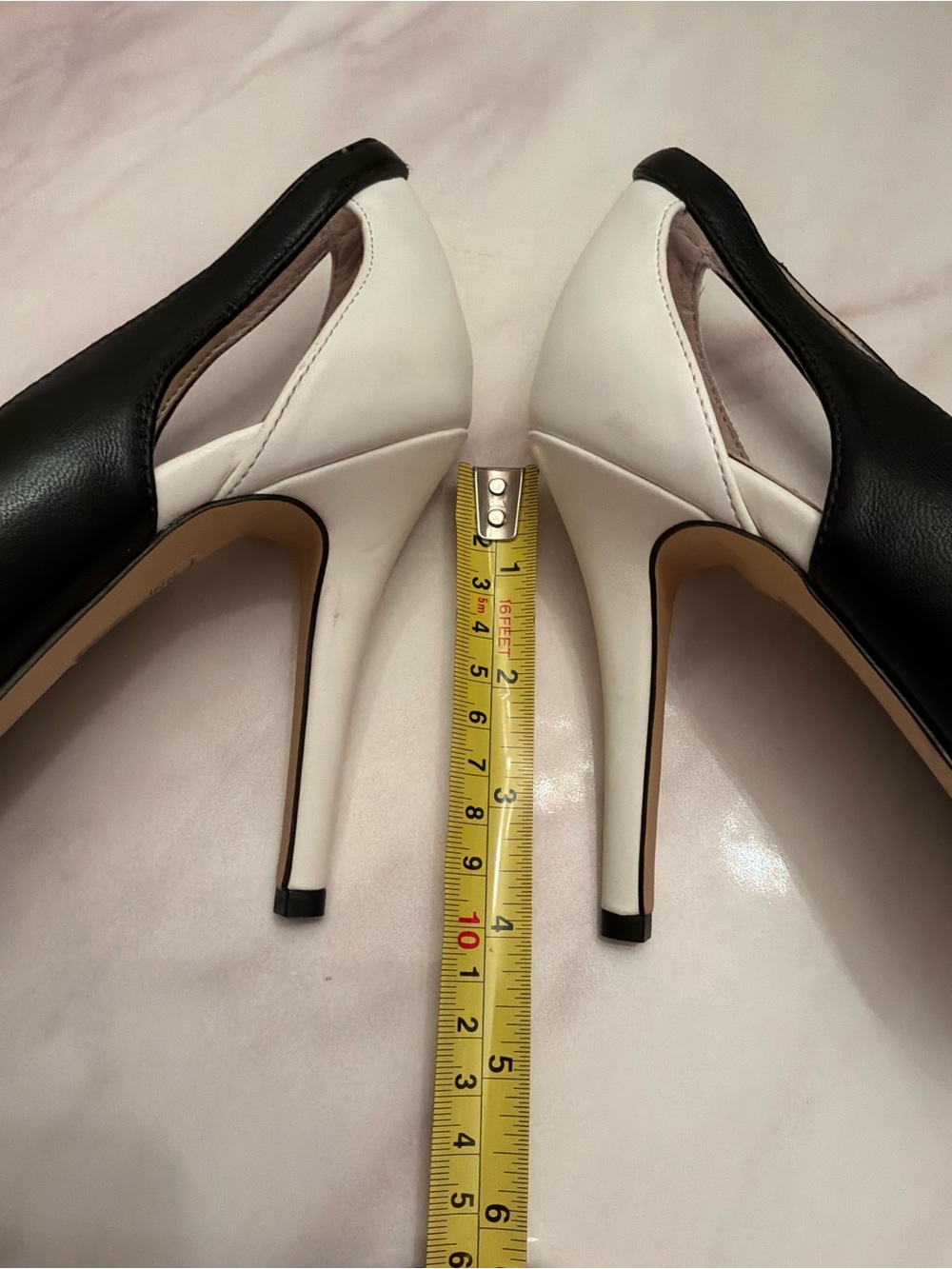 White House Black Market Black Pointed-Toe Slingback Heels, Size 9 - Picture 8 of 8